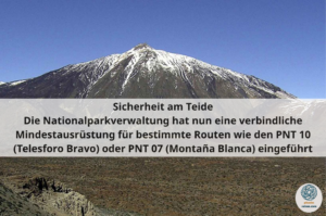 Sicherheit am Teide